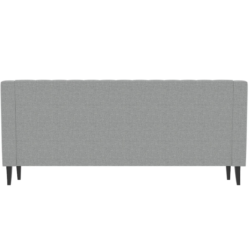 78.75 Polyester 3-Seater Sofa with Tufted Back and Cushions-12