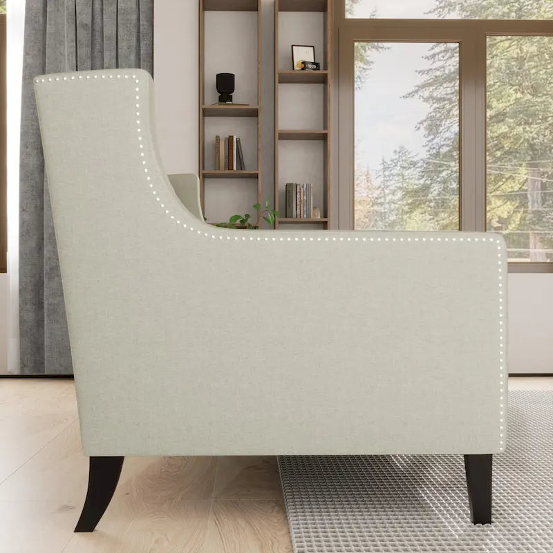 78.75 Polyester 3-Seater Sofa with Tufted Back and Cushions-21