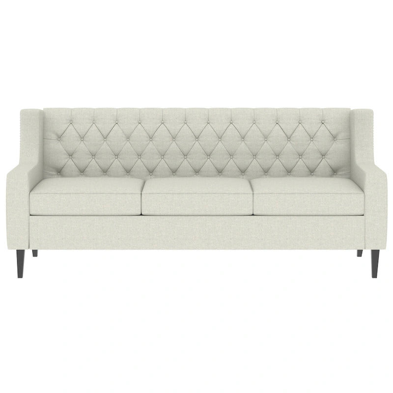78.75 Polyester 3-Seater Sofa with Tufted Back and Cushions-22