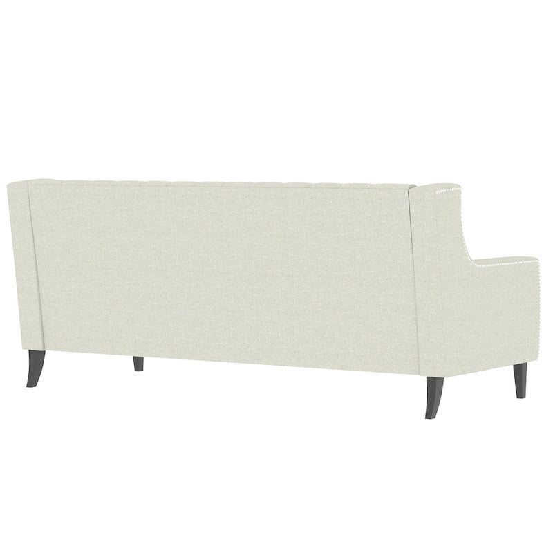 78.75 Polyester 3-Seater Sofa with Tufted Back and Cushions-26
