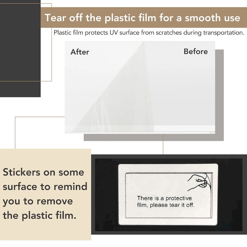 High Gloss Storage Cabinet with LED Lights,67 Tall Cabinet with Acrylic Door,with Open Countertop and Tempered Glass Shelves-10