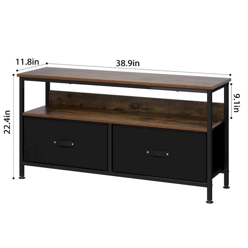 Entertainment Center with Storage TV Stand for Bedroom-3