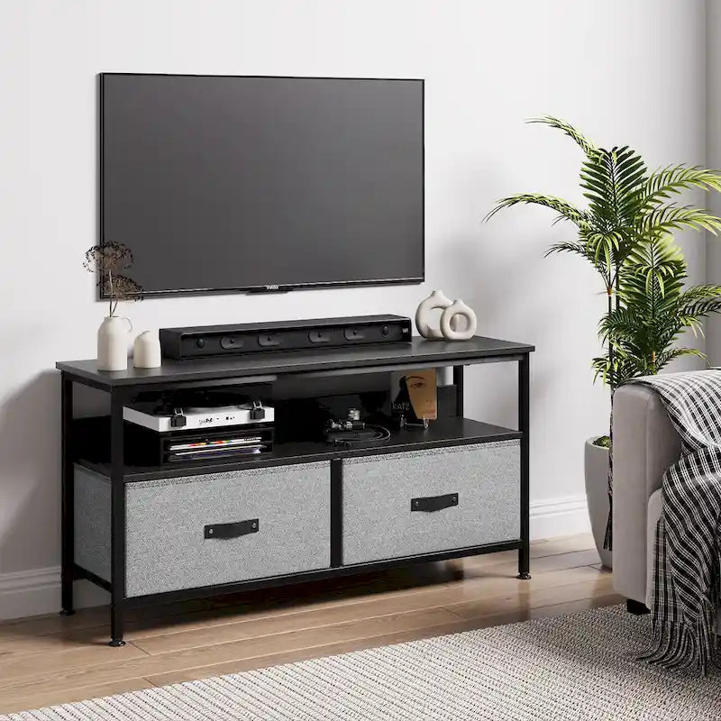 Entertainment Center with Storage TV Stand for Bedroom-8