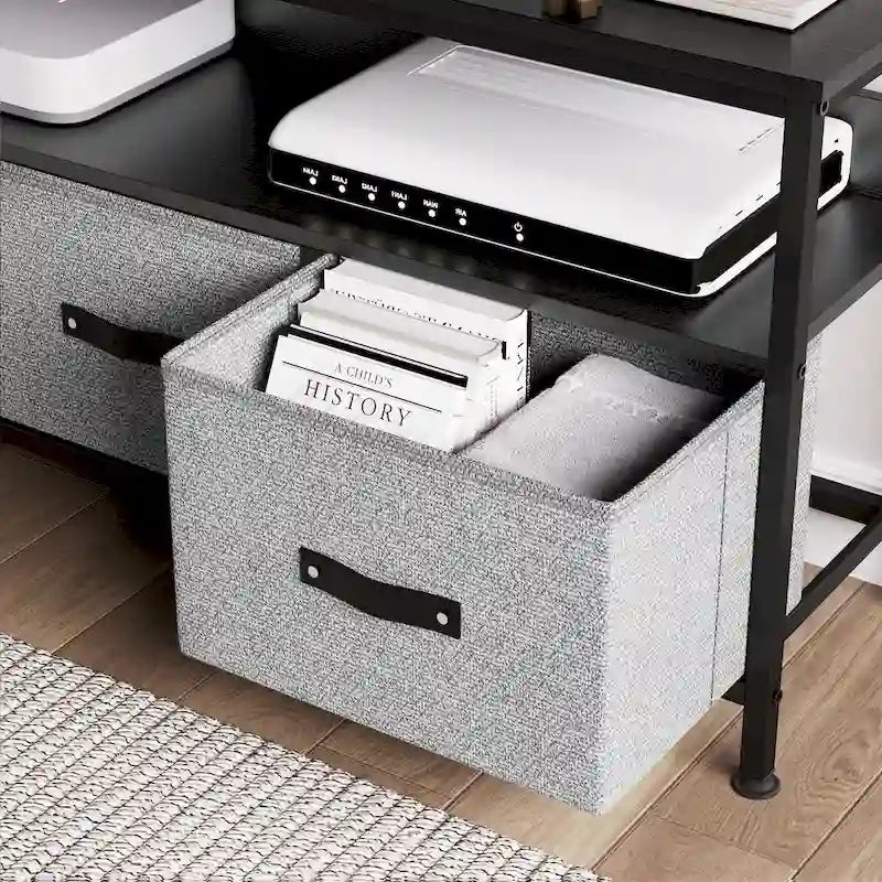 Entertainment Center with Storage TV Stand for Bedroom-12