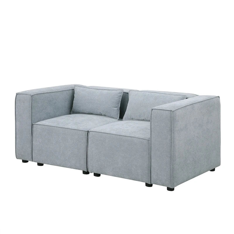 Chenille Fabric Sofa with Legs-5