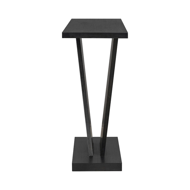 Christopher Knight Home - Mirod Elegant Console Table with Natural Wood Veneer and Sturdy V-Base Design-7