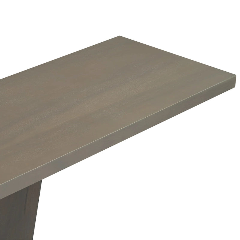 Christopher Knight Home - Mirod Elegant Console Table with Natural Wood Veneer and Sturdy V-Base Design-25