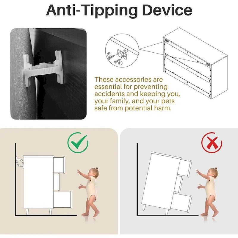 6 Drawers Rattan Dresser-10