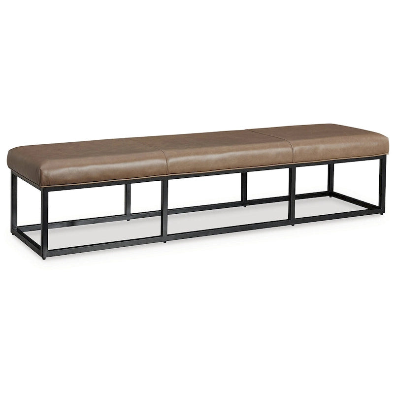 Signature Design by Ashley Joston Brown/Black Accent Bench - 70.87 W x 18.87 D x 15.75 H-2