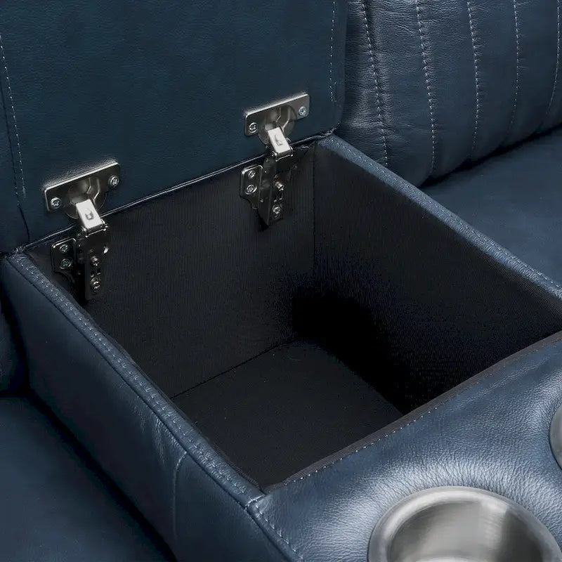 Genuine Leather Power Recliner Sectional Sofa with Ajustable Headrest, Power Lumbar, USB&USB-C Port-10