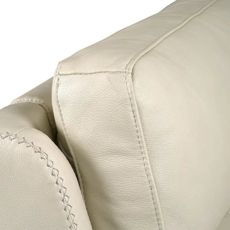 Genuine Leather Power Recliner Sectional Sofa with Ajustable Headrest, Power Lumbar, USB&USB-C Port-15