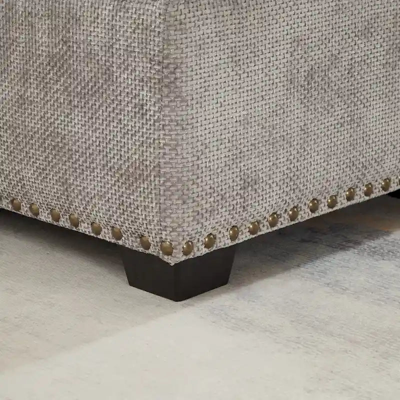 97 Chenille L-Shaped Sleeper Sectional Sofa with Storage Ottoman-34