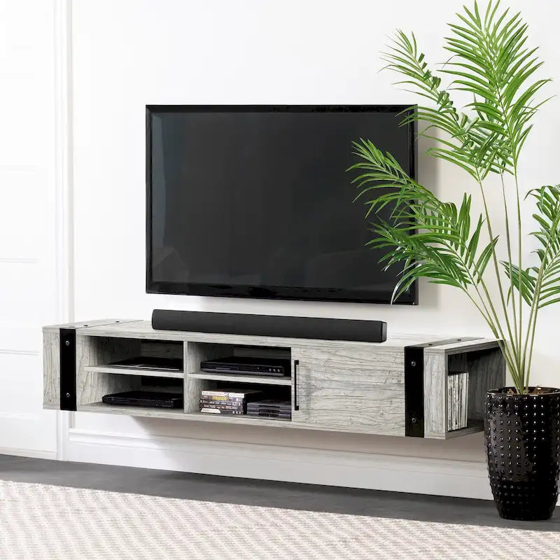 South Shore Munich 68 Wall Mounted Media Console - 68-Inch-26