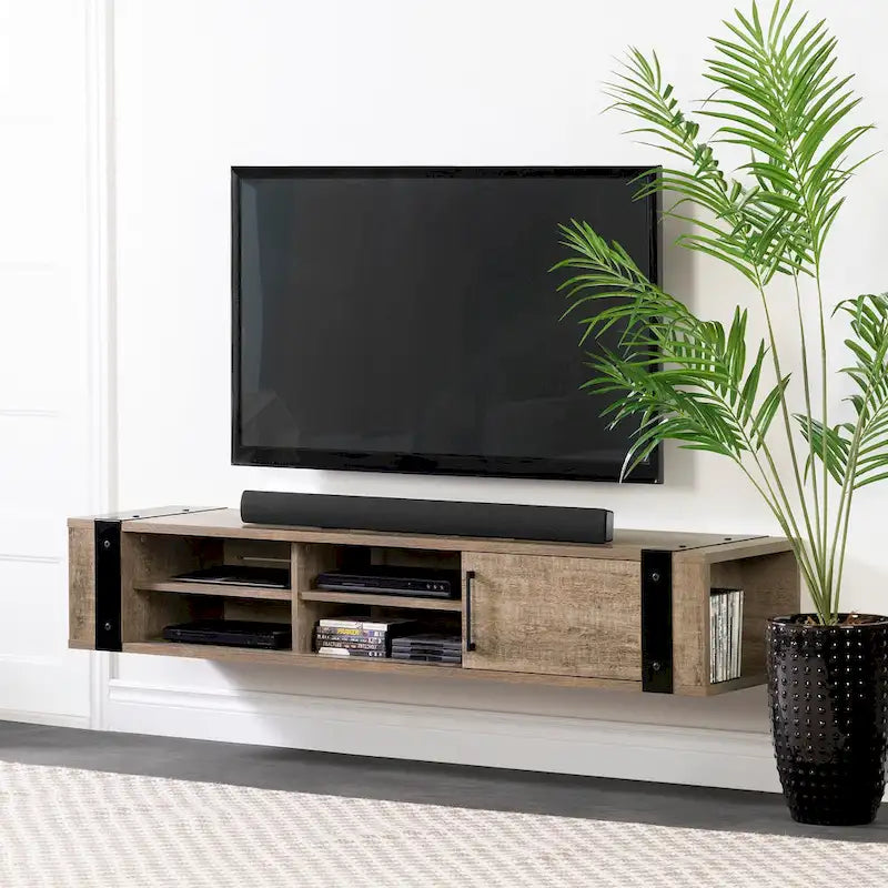 South Shore Munich 68 Wall Mounted Media Console - 68-Inch-12