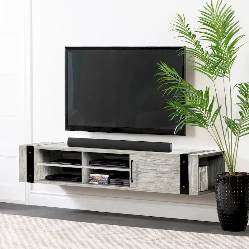 South Shore Munich 68 Wall Mounted Media Console - 68-Inch-13