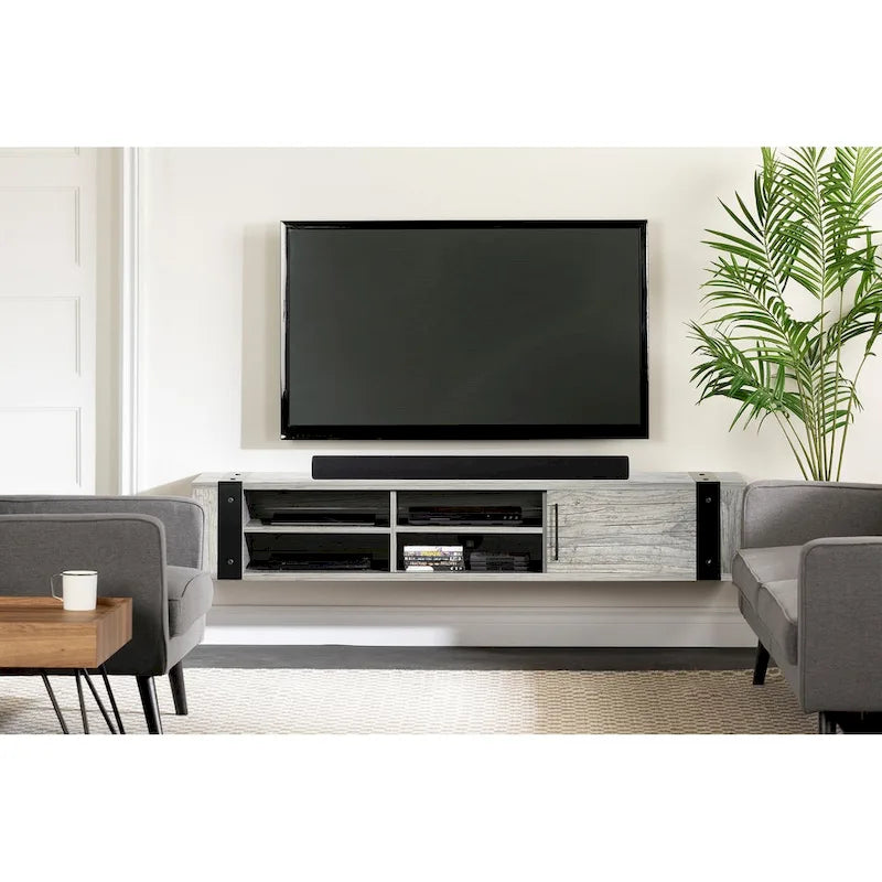 South Shore Munich 68 Wall Mounted Media Console - 68-Inch-14