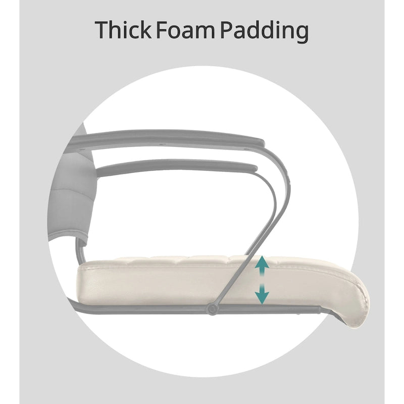 Modern High Back Office Chair Ribbed PU Leather Manager Tilt Conference Room Computer Desk Boss Task Executive Boss-6