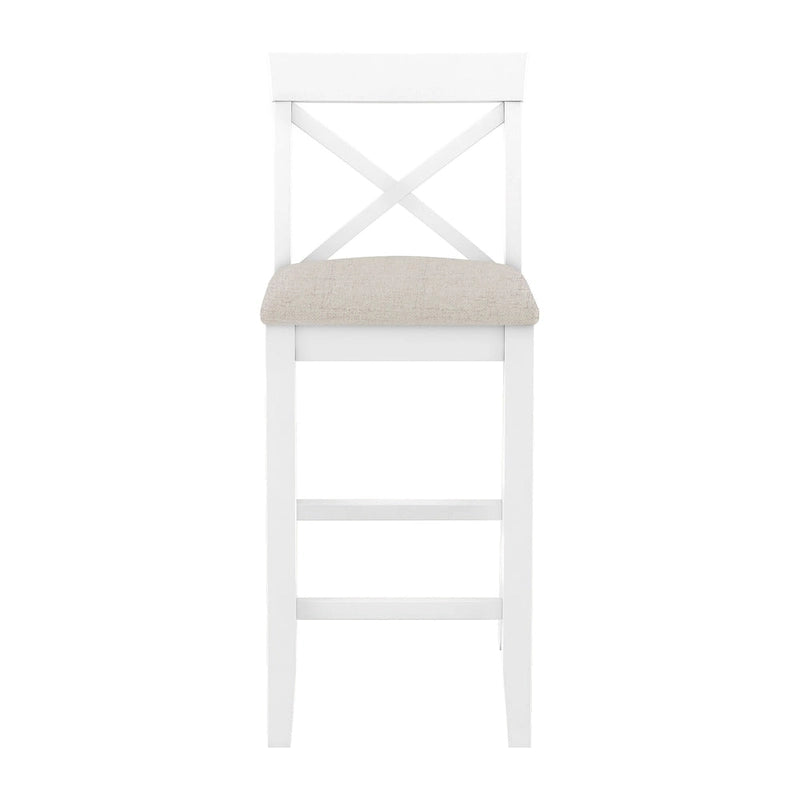 3-Piece Dining Table and Chair Set, Small Counter Height Table and Chair Set with Kitchen Breakfast Nook and 2 Chairs-30