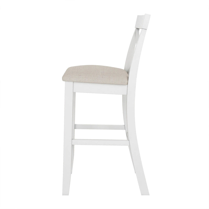 3-Piece Dining Table and Chair Set, Small Counter Height Table and Chair Set with Kitchen Breakfast Nook and 2 Chairs-31