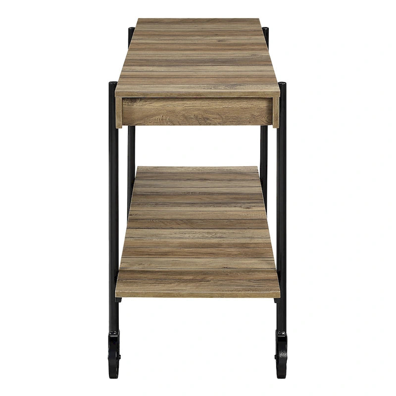 Hyssop Farmhouse 47-inch Metal 1-Shelf Console Table by Furniture of America-25