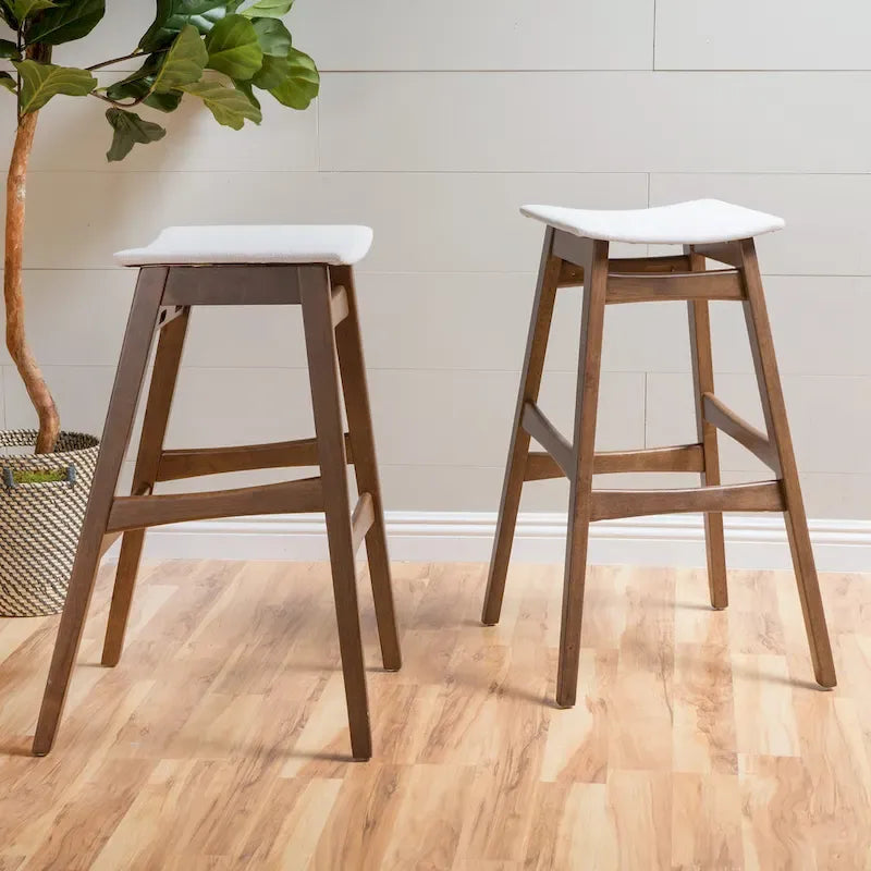 Emmaline Natural Finish Bar Stool (Set of 2) by Christopher Knight Home - N/A-6