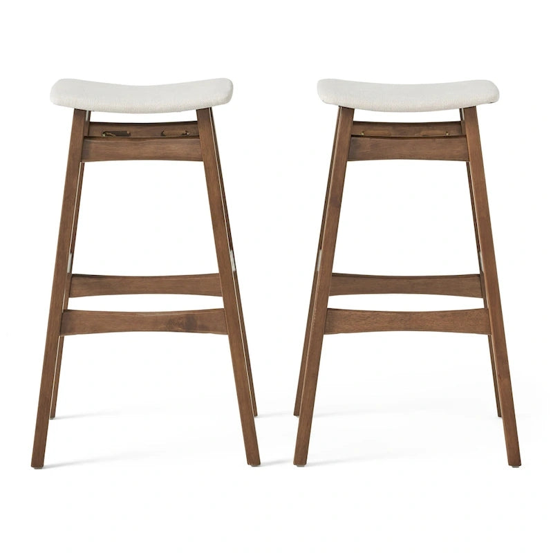 Emmaline Natural Finish Bar Stool (Set of 2) by Christopher Knight Home - N/A-7