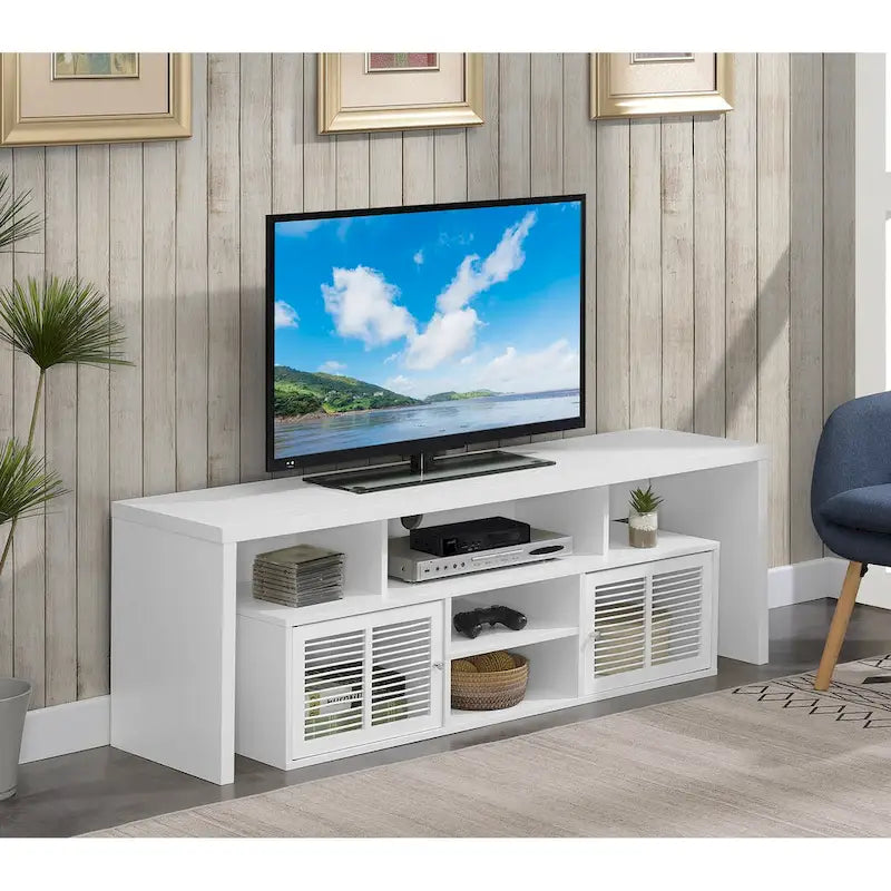 Convenience Concepts Lexington 65 inch TV Stand with Storage Cabinets and Shelves-4