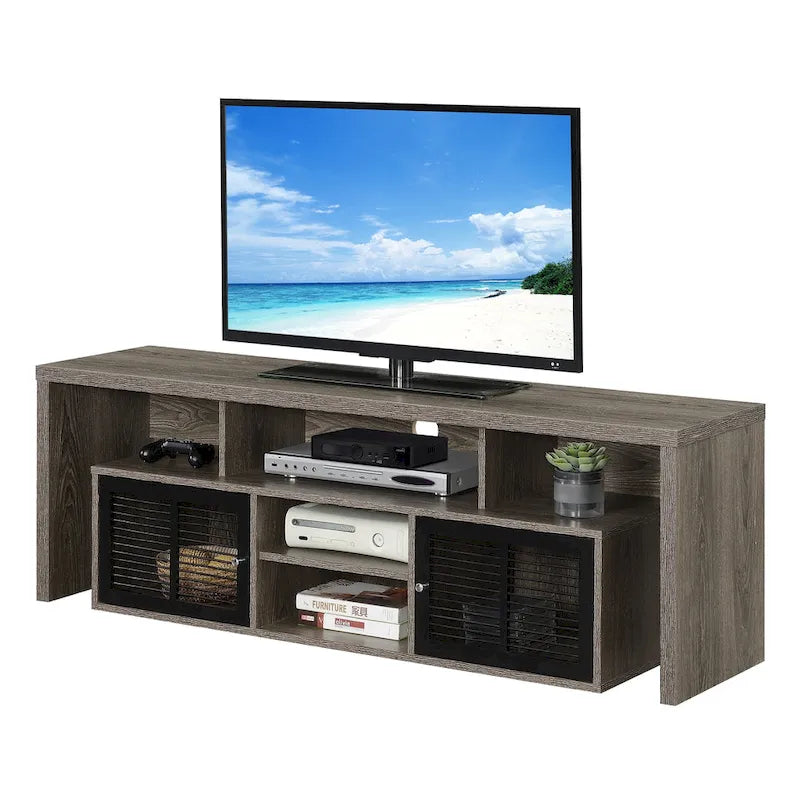 Convenience Concepts Lexington 65 inch TV Stand with Storage Cabinets and Shelves-9