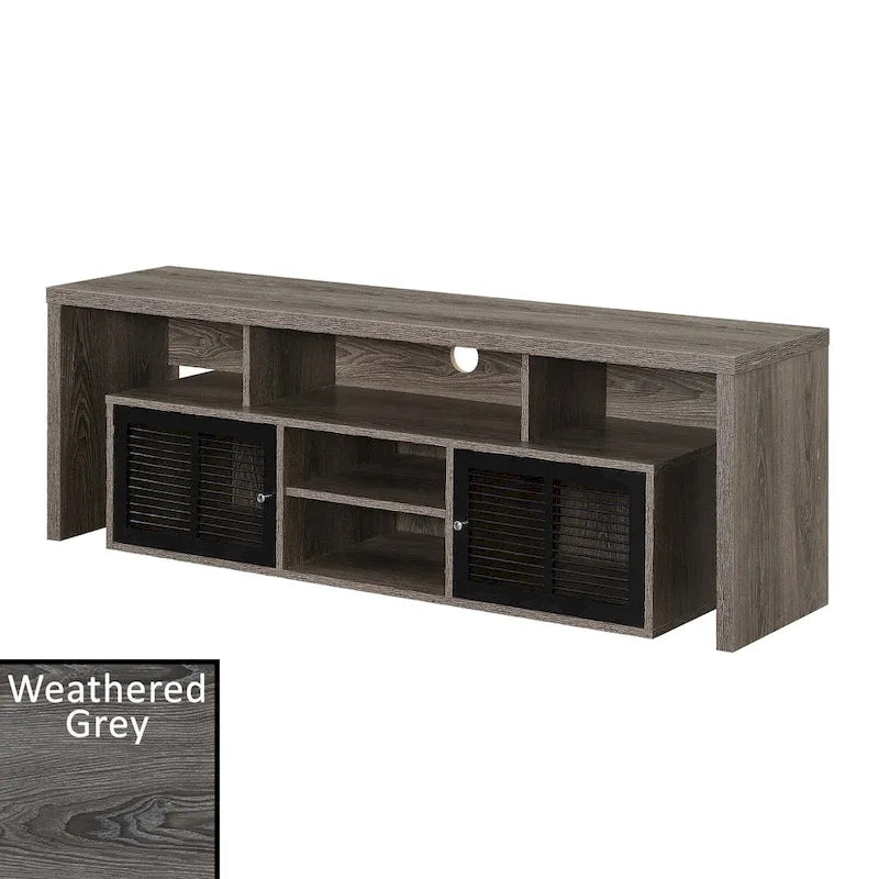 Convenience Concepts Lexington 65 inch TV Stand with Storage Cabinets and Shelves-11