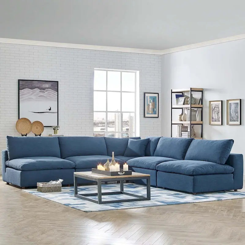 Copper Grove Hrazdan Down-filled Overstuffed 5-piece Sectional Sofa Set