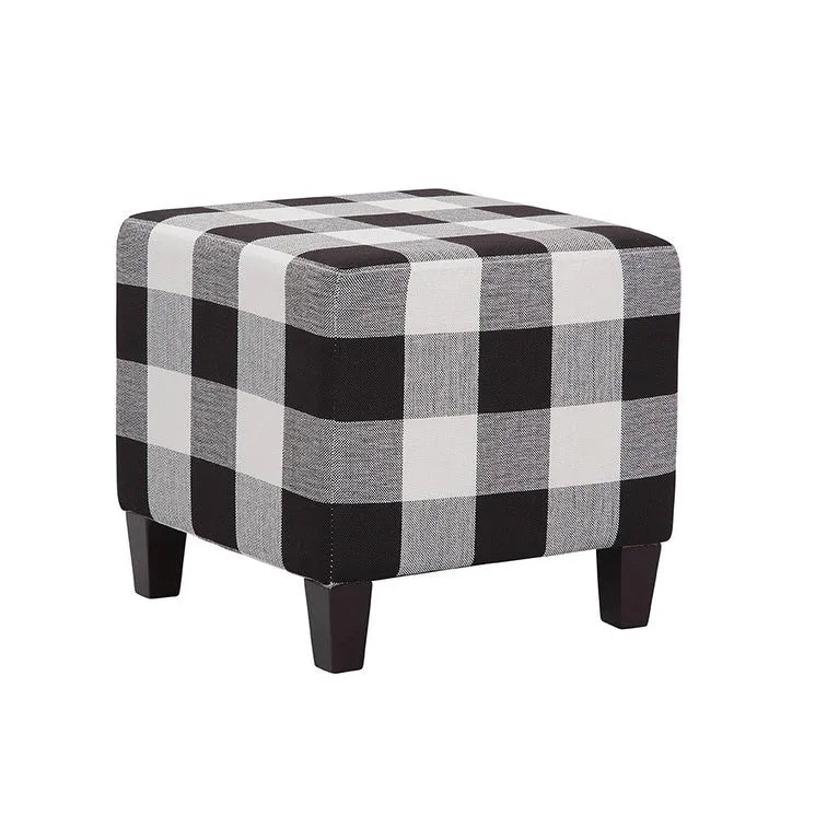 Grafton Home Stockton Plaid/Checkered Ottoman/Footrest