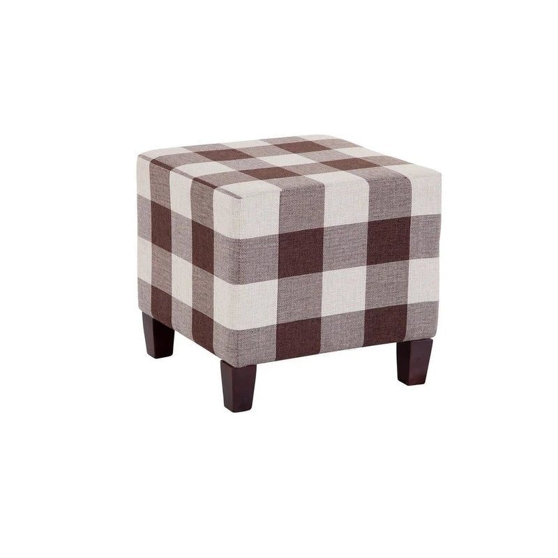 Grafton Home Stockton Plaid/Checkered Ottoman/Footrest-6