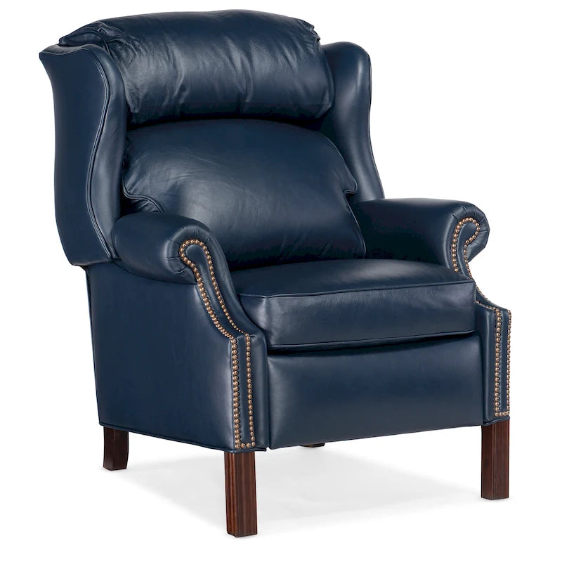 Chippendale Reclining Wing Chair-10