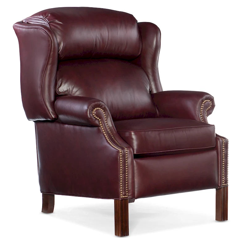 Chippendale Reclining Wing Chair-11