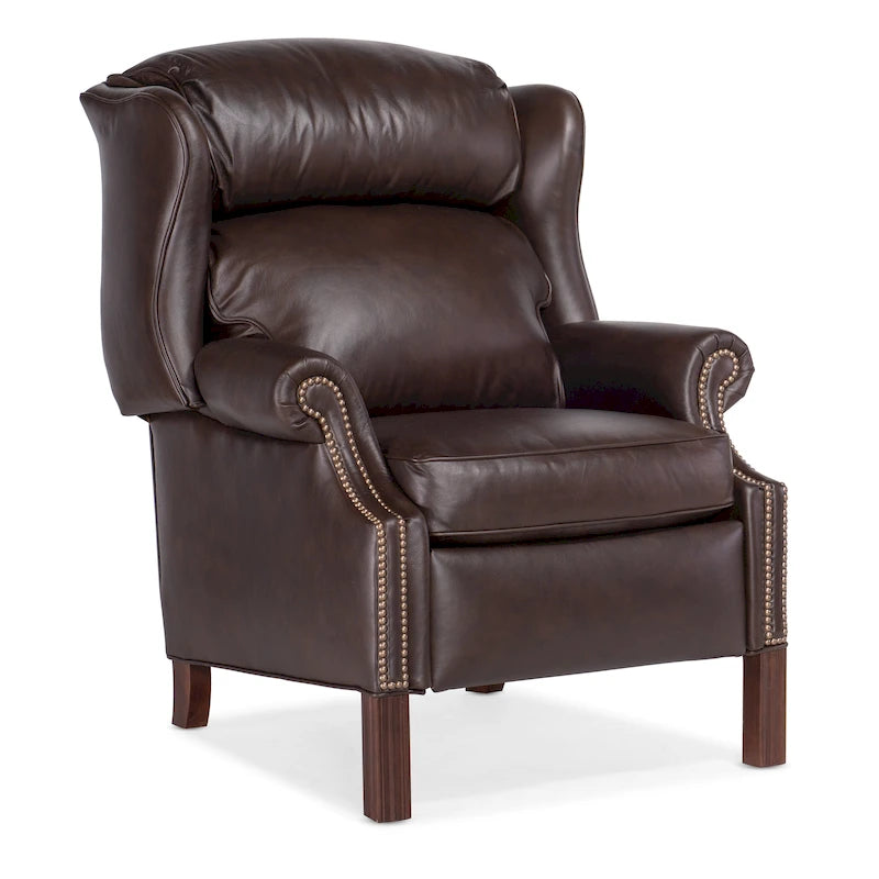 Chippendale Reclining Wing Chair-12