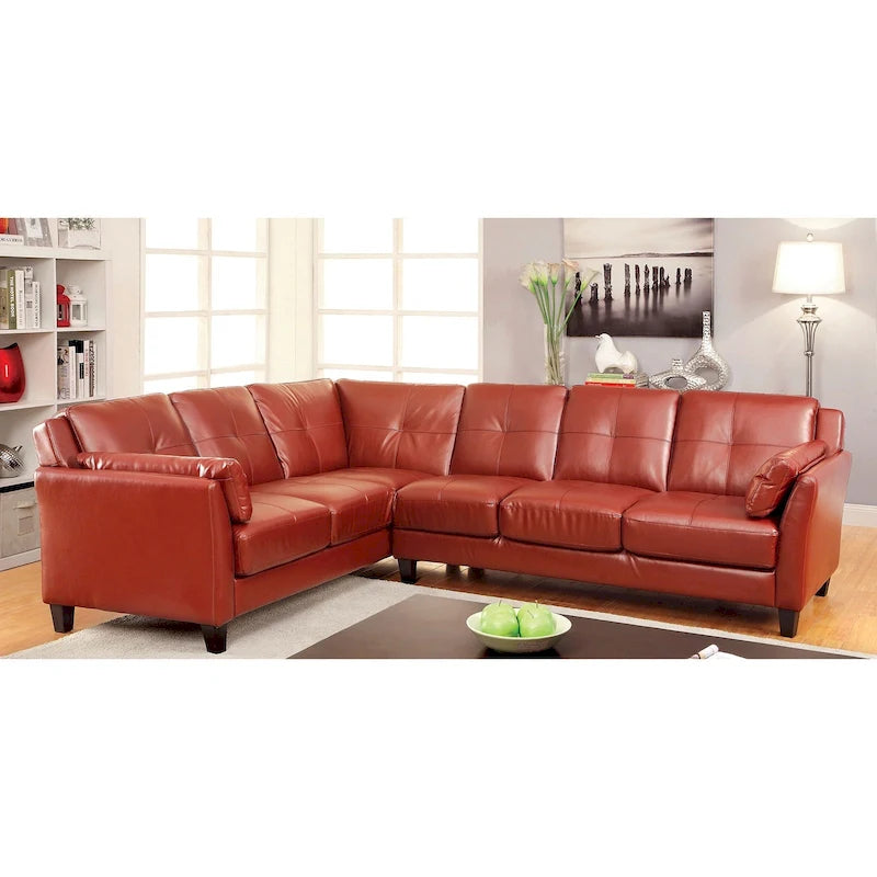 Leatherette Modular Plush Sectional Sofa-21
