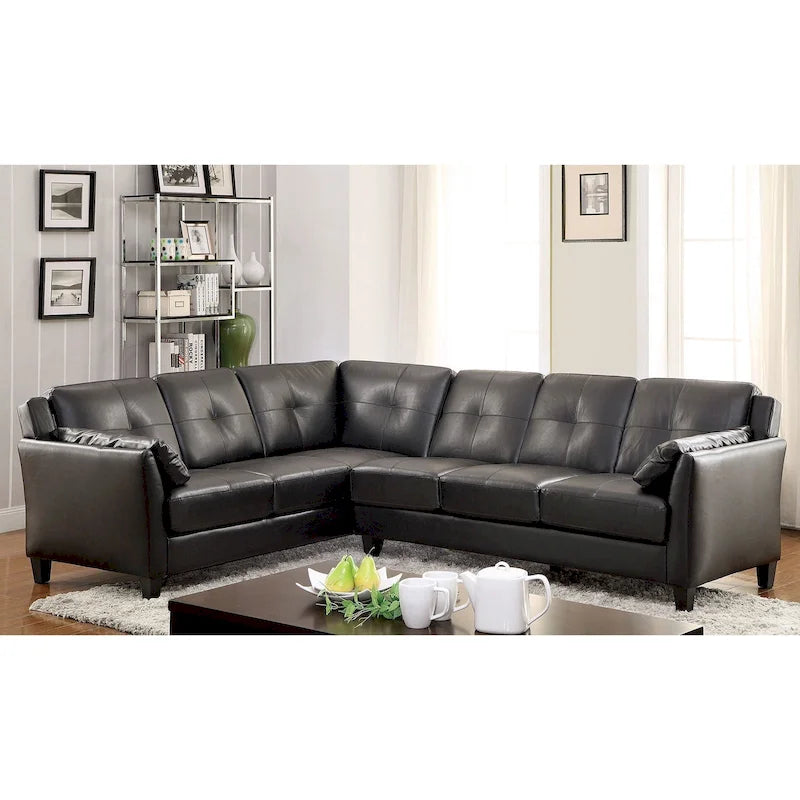 Leatherette Modular Plush Sectional Sofa-24