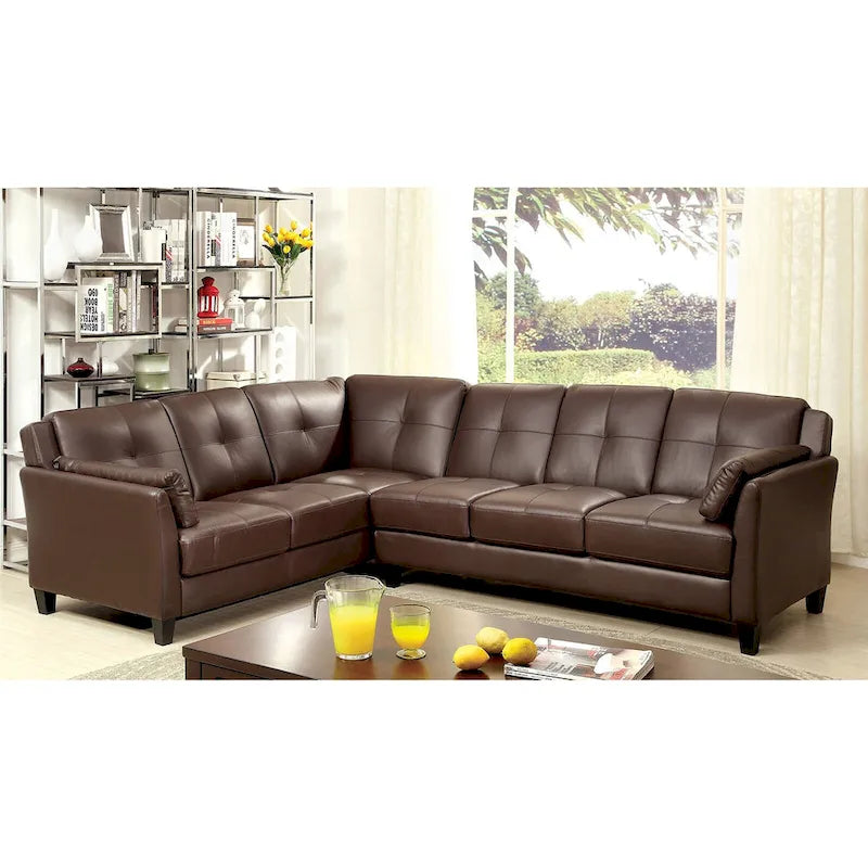 Leatherette Modular Plush Sectional Sofa-6
