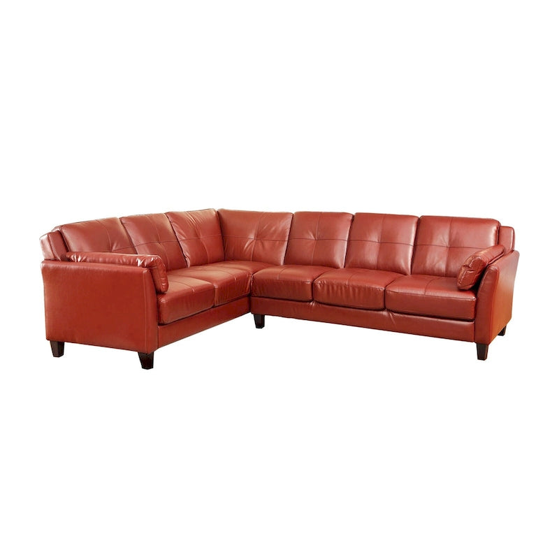Leatherette Modular Plush Sectional Sofa-12