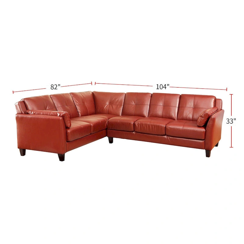 Leatherette Modular Plush Sectional Sofa-13