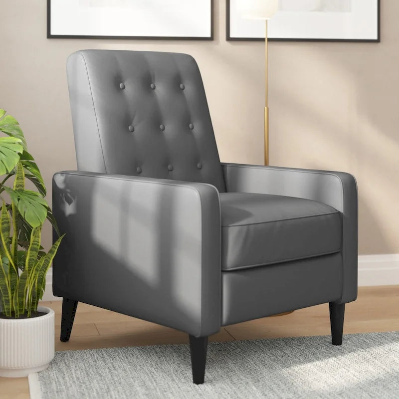 Pushback Recliner with Button Tufted Back-40