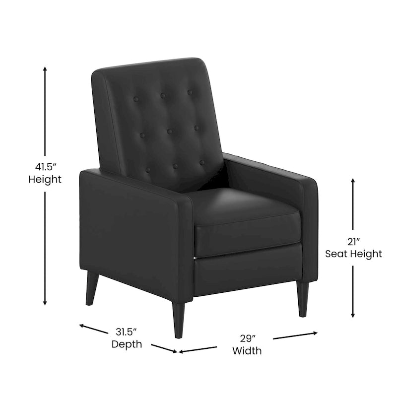Pushback Recliner with Button Tufted Back-30