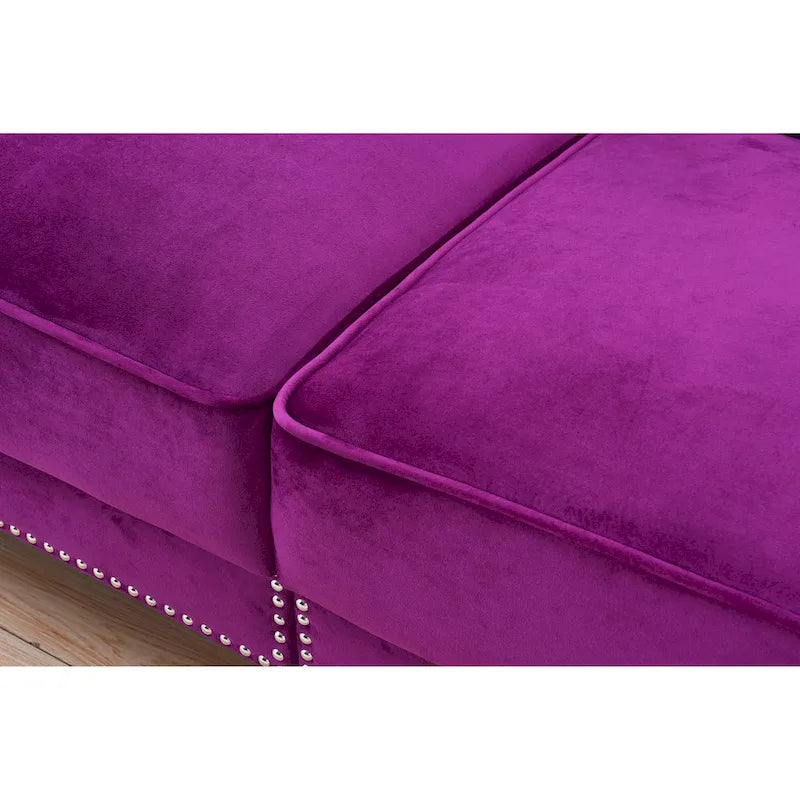 Legend Furniture Covertible Velvet Sofa Bed Sleeper-9