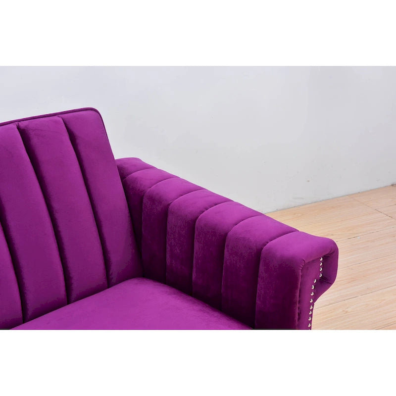 Legend Furniture Covertible Velvet Sofa Bed Sleeper-18