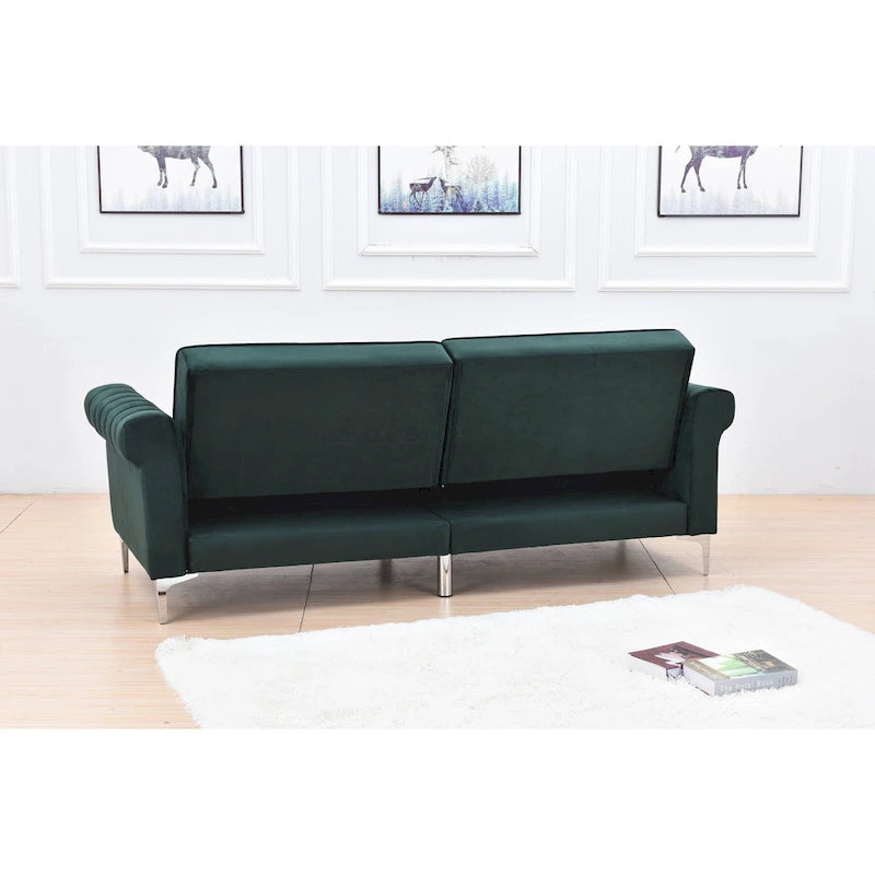 Legend Furniture Covertible Velvet Sofa Bed Sleeper-30
