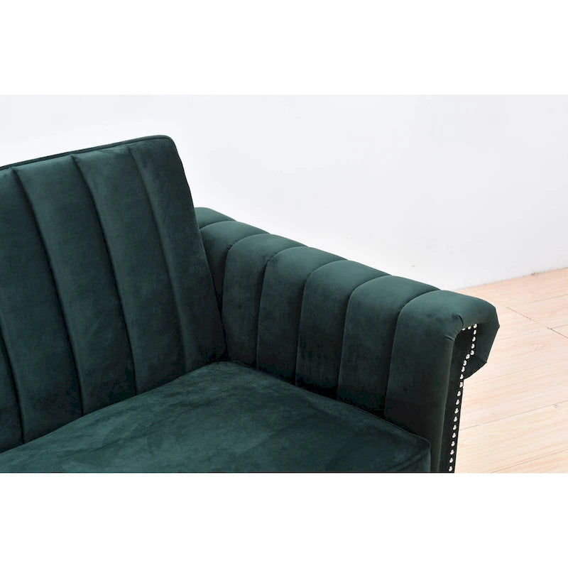 Legend Furniture Covertible Velvet Sofa Bed Sleeper-33