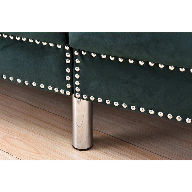 Legend Furniture Covertible Velvet Sofa Bed Sleeper-34