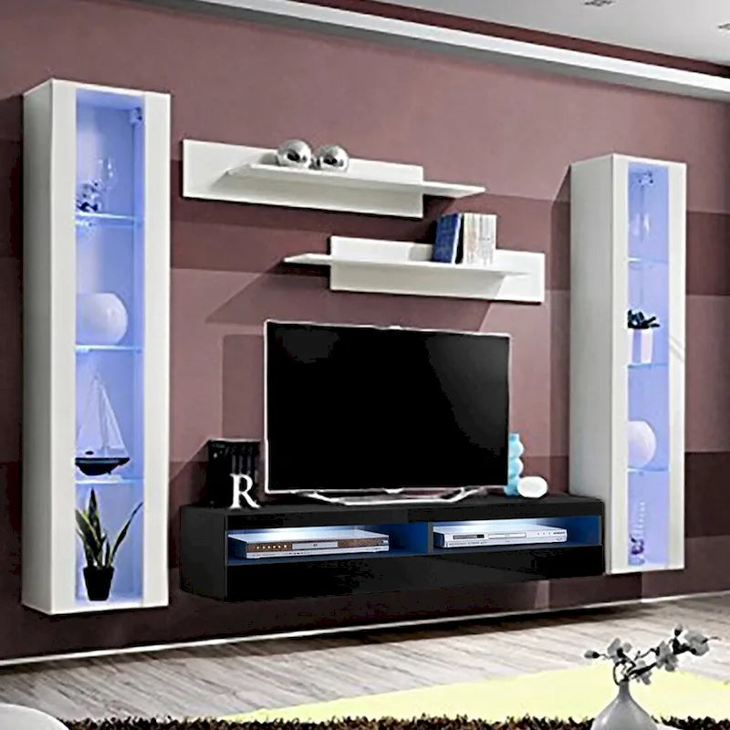 Fly AB2 35TV Wall Mounted Floating Modern Entertainment Center-13
