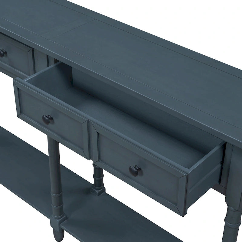 Console Table Sofa Table with Two Storage Drawers-23