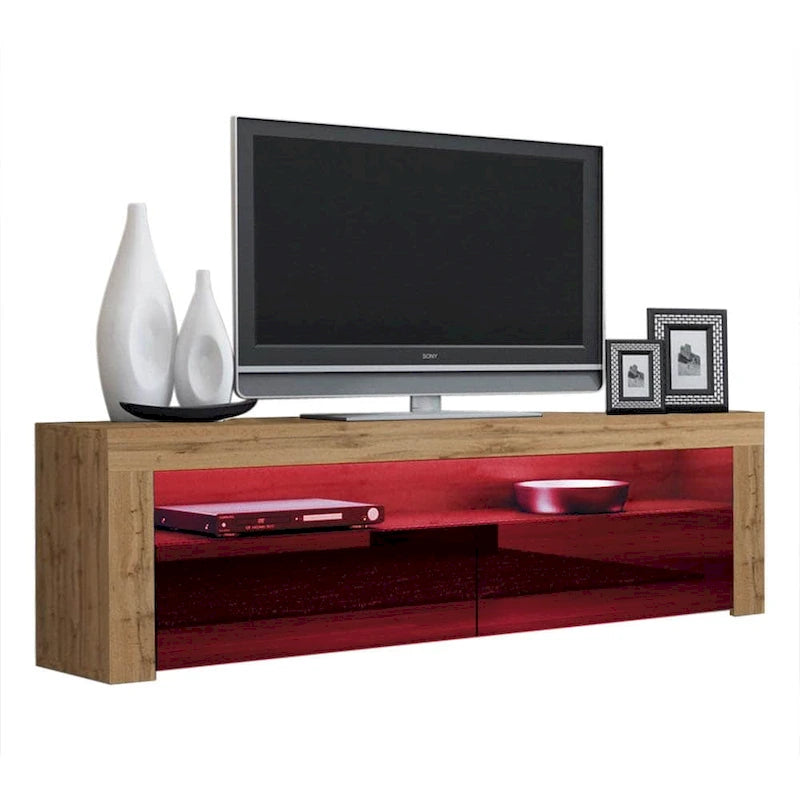 Milano Classic Modern 16-color LED 63-inch TV Stand-57